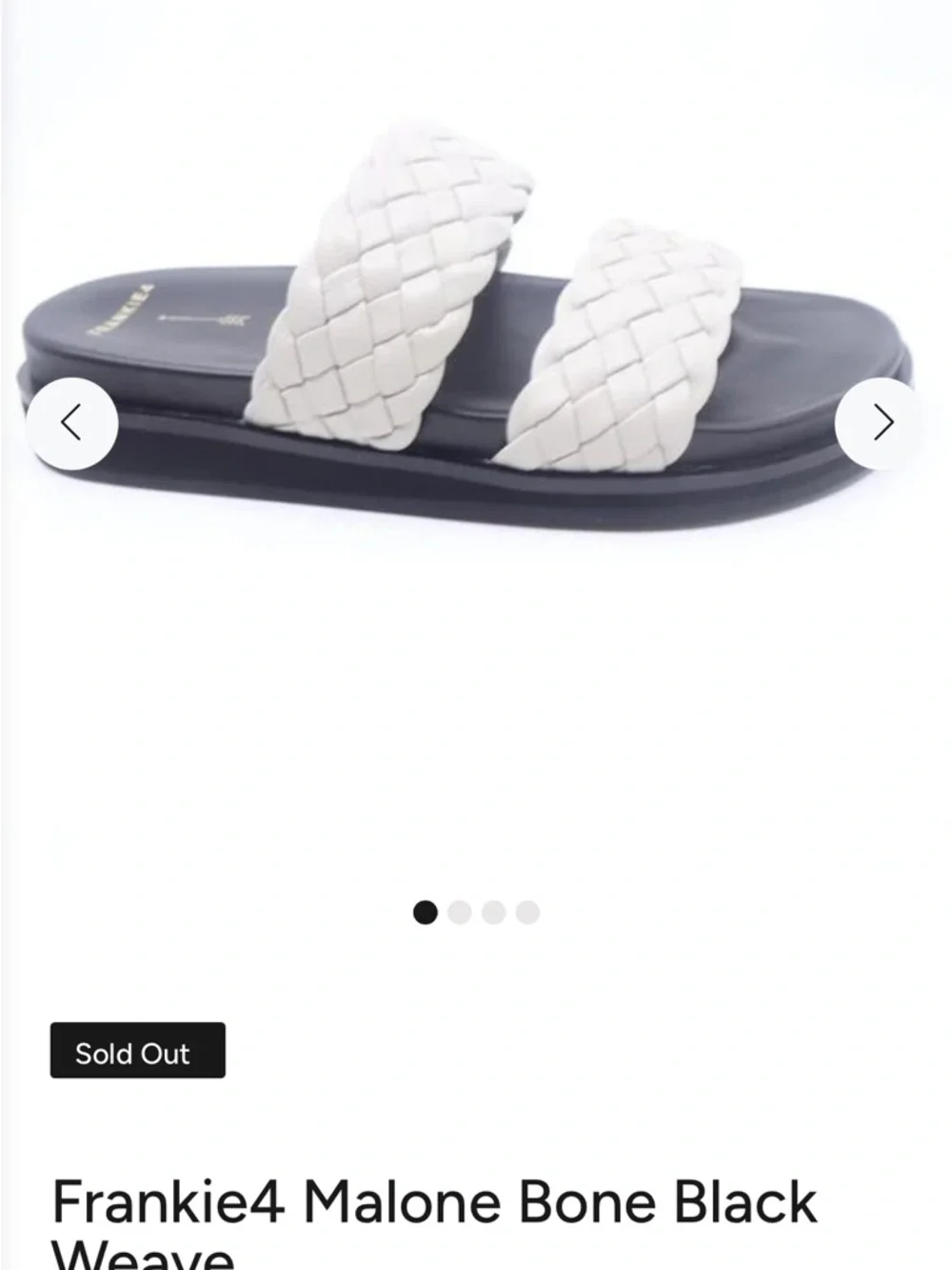 $450 Frankie4 Bone Weave Braided Double-Strap Slide Sandals NWT